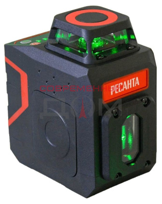 Уровень лазерный РЕСАНТА ПЛ-360 Green построительный 61/10/531